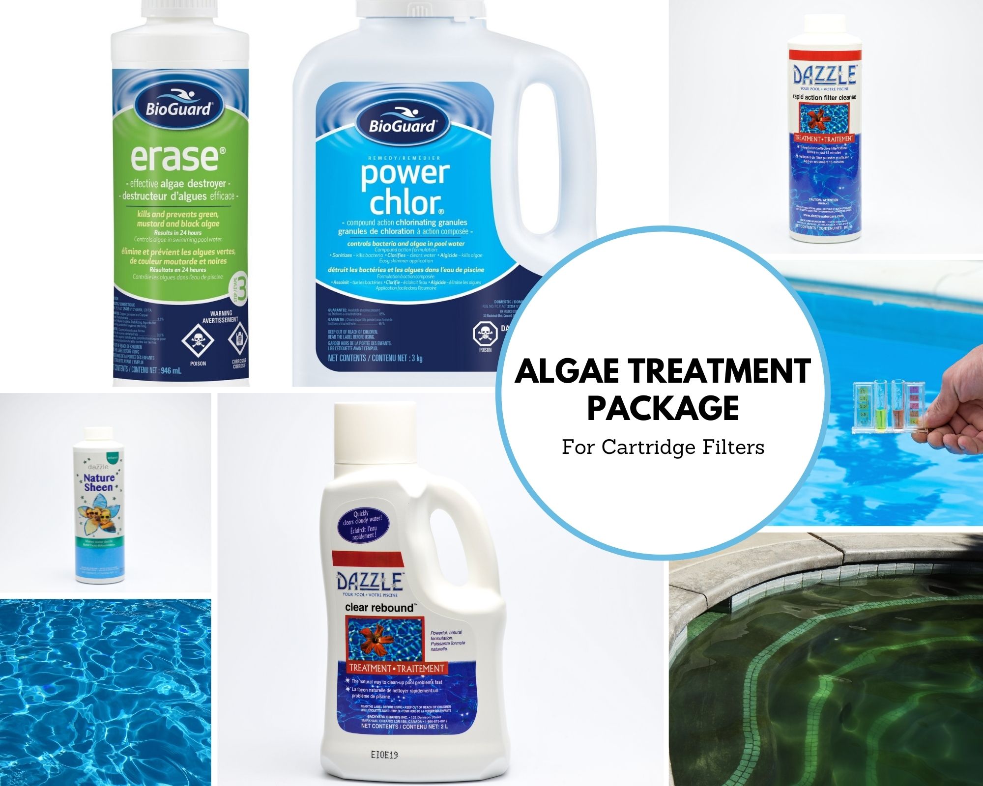 Algae Treatment Package - For Cartridge Filters